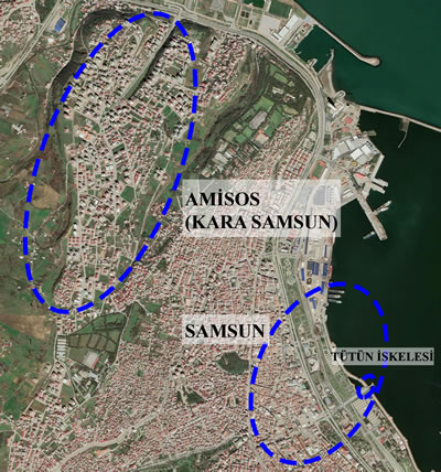 <p><strong>1.</strong> Samsun tarihî kent merkezi</p>